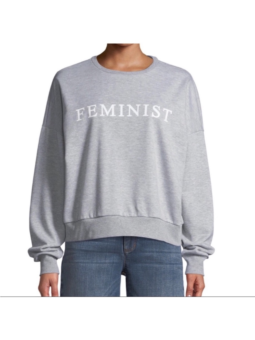 Free Generation Gray FEMINIST Jumper Grey Feminist Sweatshirt